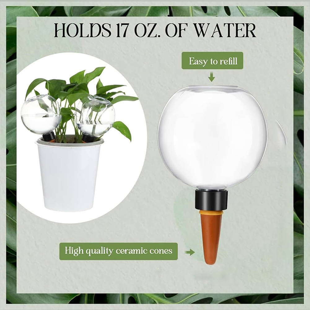 Automatic Plant Waterer - Kule samozraszające 500 ml, system nawadniania