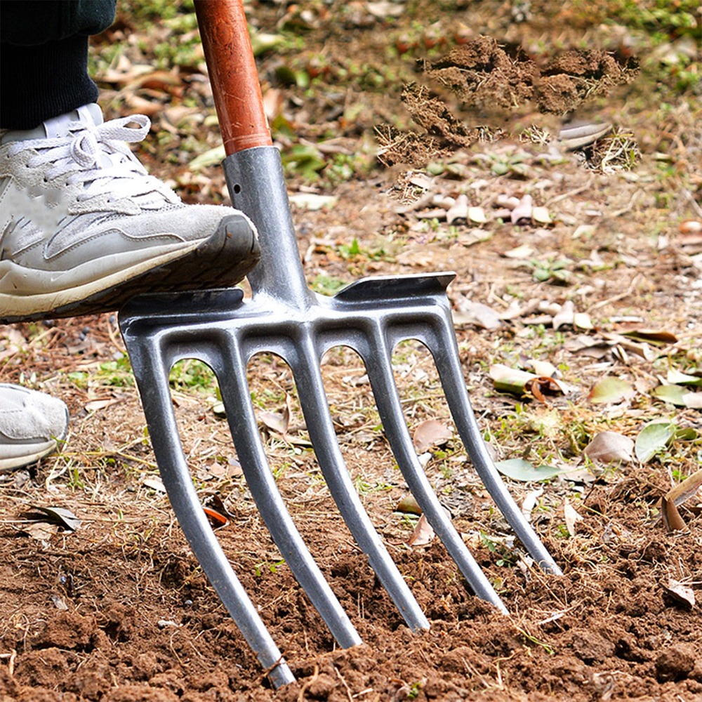 Spade Digging Fork - Wytrzymały 4-zębny widelec do kopania z