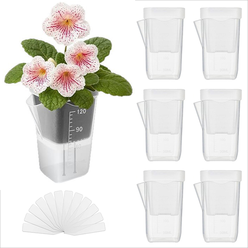 Self-Watering Planter - Zestaw 16/32 doniczek samonawadniających – przezroczyste