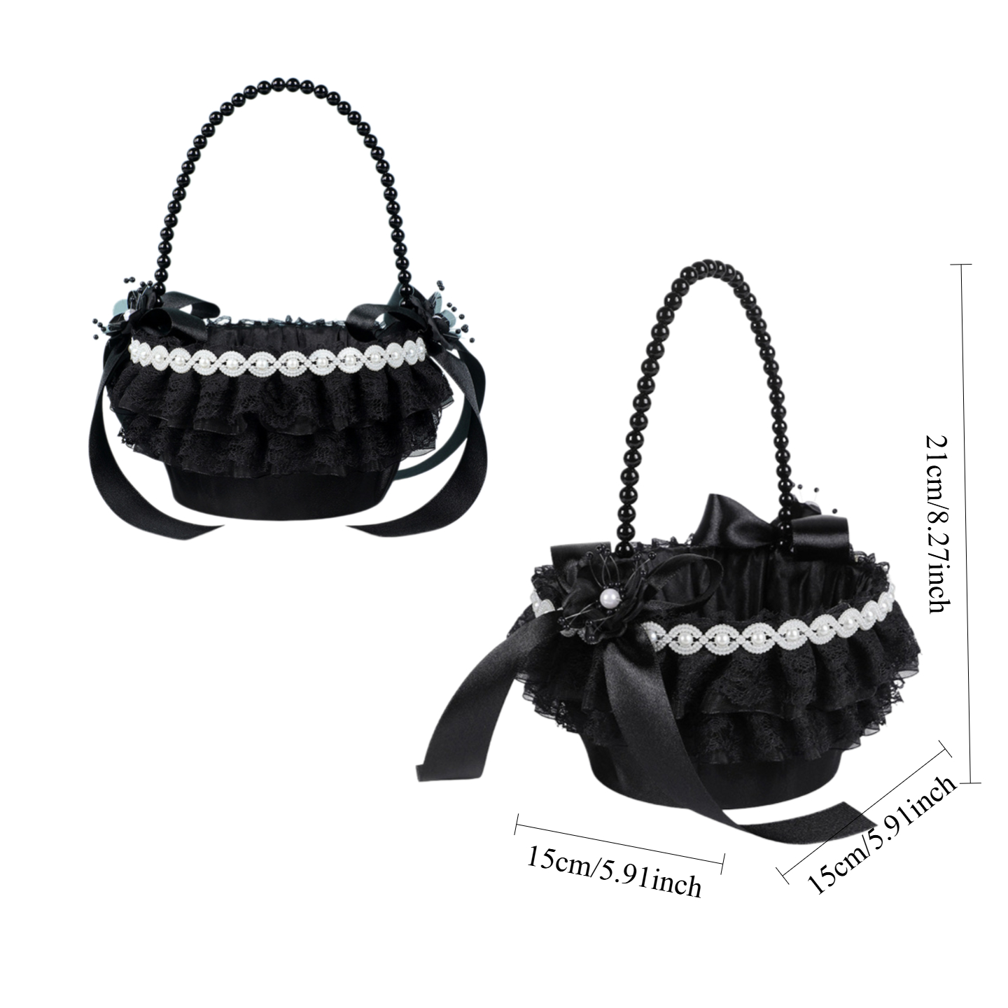 2 szt. Czarne koszyczki na kwi – Gardening Tools Girls recenzja i cena